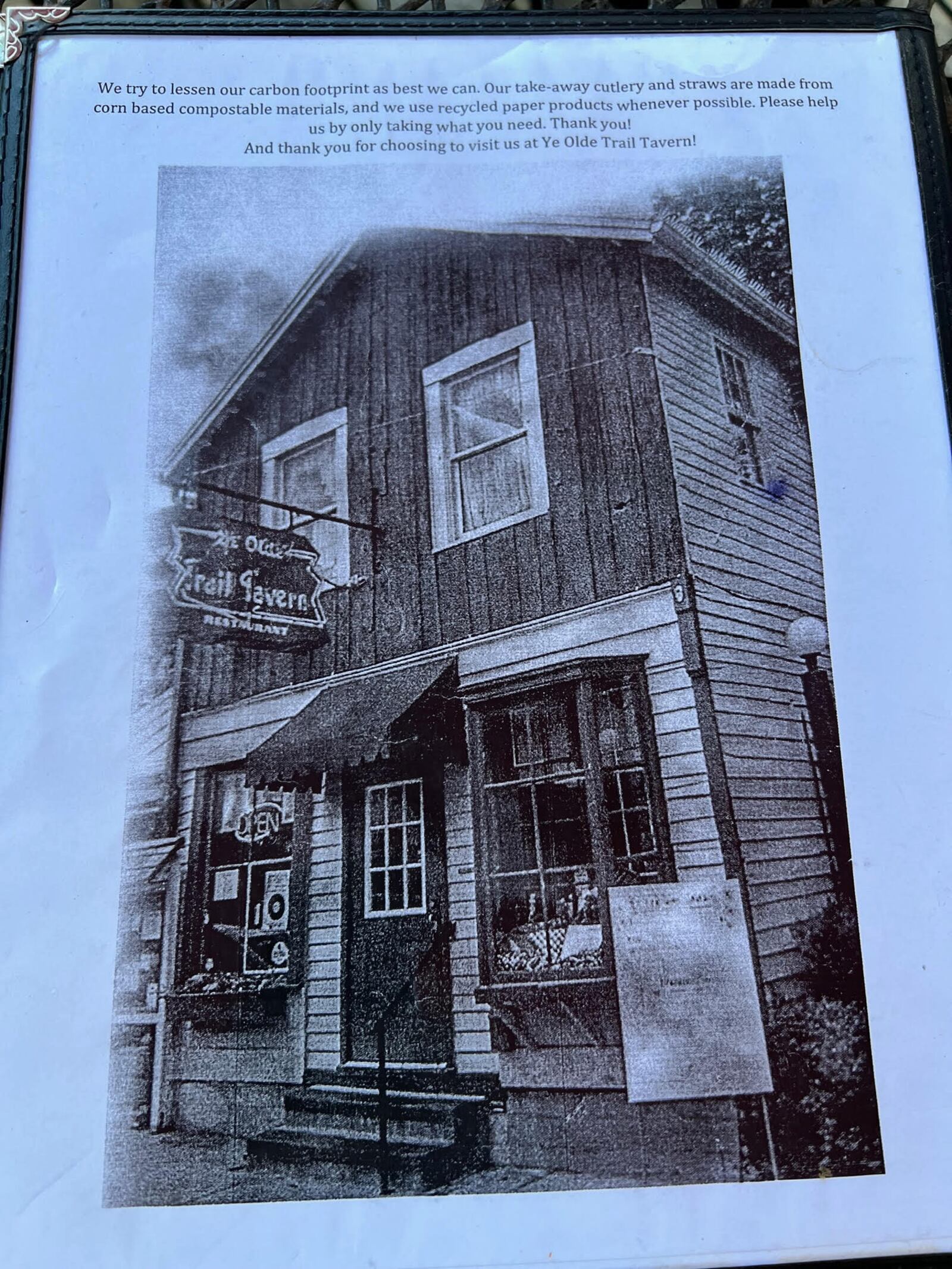 Ye Olde Trail Tavern in Yellow Springs is chock full of history. 