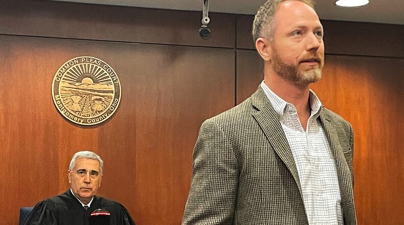 Jon Green, the keynote speaker at the 2022 Montgomery County Juvenile Treatment Court Graduation Ceremony, said Thursday, May 19, 2022, that his life has been better since becoming sober and encouraged the graduating youth to remain off substances. Montgomery County Juvenile Judge Anthony Capizzi is the treatment court judge and congratulated the youth who graduated from the program. PARKER PERRY\STAFF