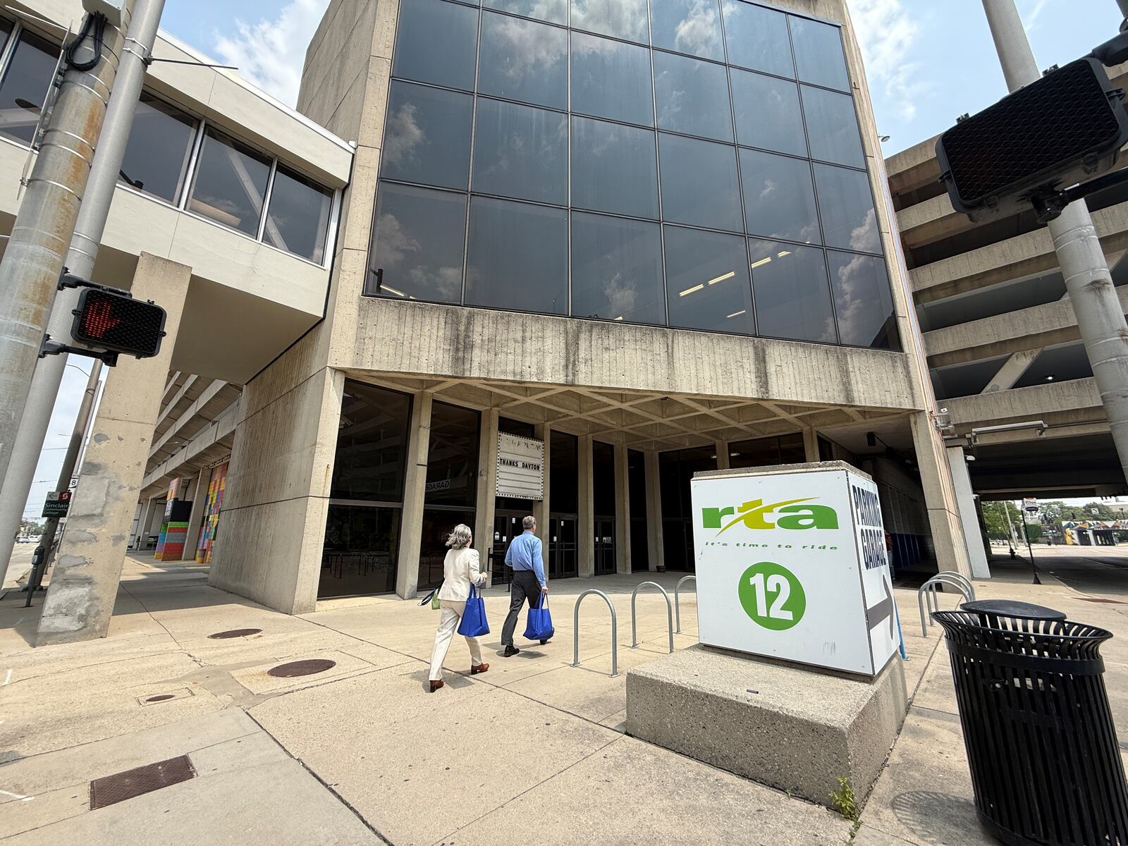 The city of Dayton's Transportation Center parking garage at East Fifth and South Jefferson streets in downtown Dayton. CORNELIUS FROLIK / STAFF