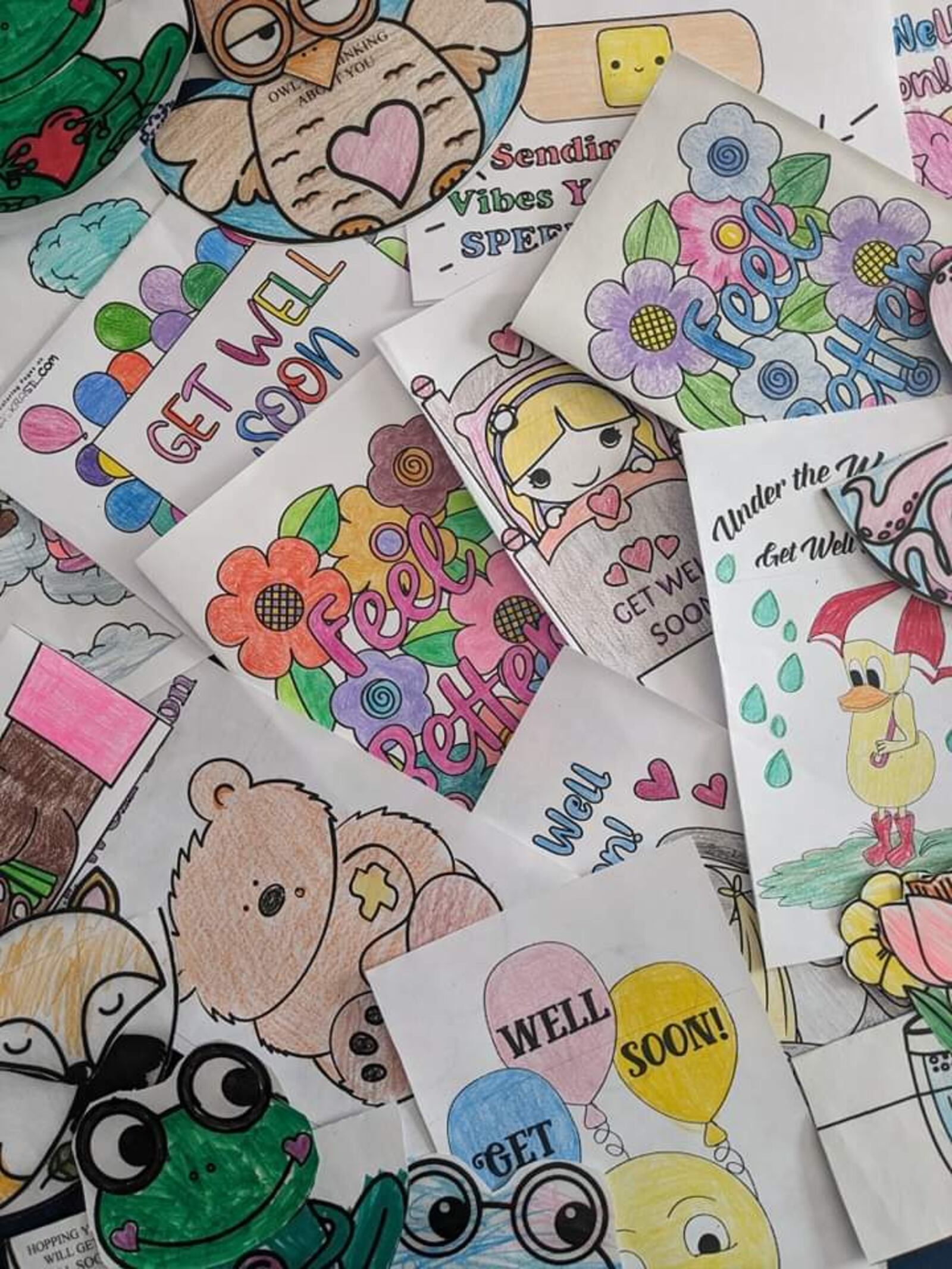 Oakwood City Schools’ South Connection students have been creating get well
cards for the Care Kits.