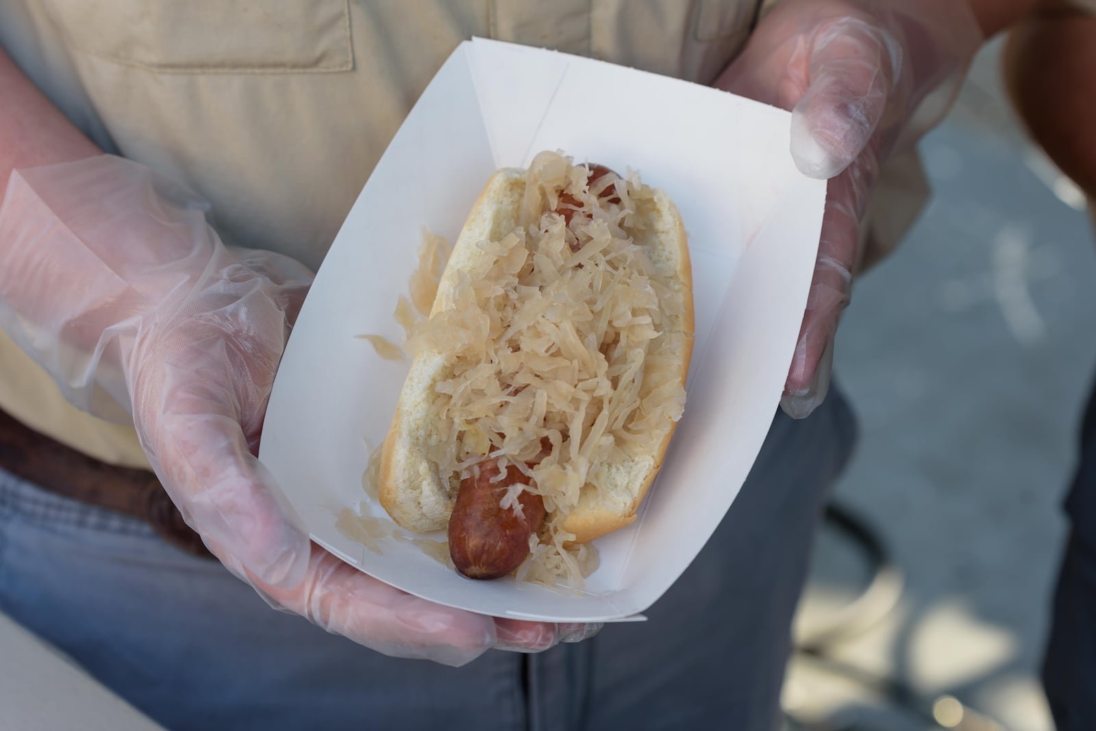 The 55th annual Ohio Sauerkraut Festival will take place in downtown Waynesville on Saturday, Oct. 11 and Sunday, Oct. 12, 2025. The festival combines 60 sauerkraut-related food items with 460 craft vendors from 25 states and attracts over 350,000 people annually. TOM GILLIAM/CONTRIBUTING PHOTOGRAPHER