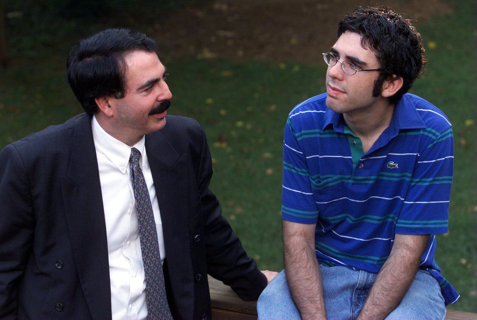 Archived 1999 photo: The future looks a little brighter for Ian Kaplan, right, since it was discovered that his father Harold can donate part of his liver to Ian since Ian's is damaged from the disease primary sclerosing cholangitis. PSC is a rare disease not associated with a large non-profit organization and so it is difficult to obtain information about it.