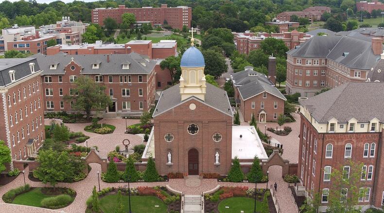 WATCH: Fantastic aerial view of University of Dayton campus