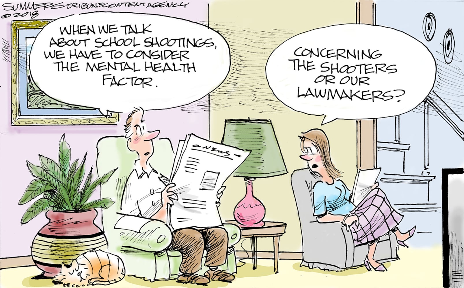 Week in cartoons: School shootings, Billy Graham and more