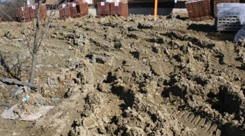 Typical soil after construction, add organic matter over time to improve the structure. CONTRIBUTED