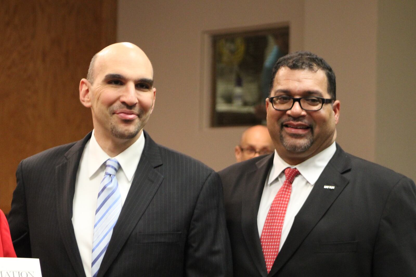 Dayton City Commissioners Matt Joseph and Chris Shaw.