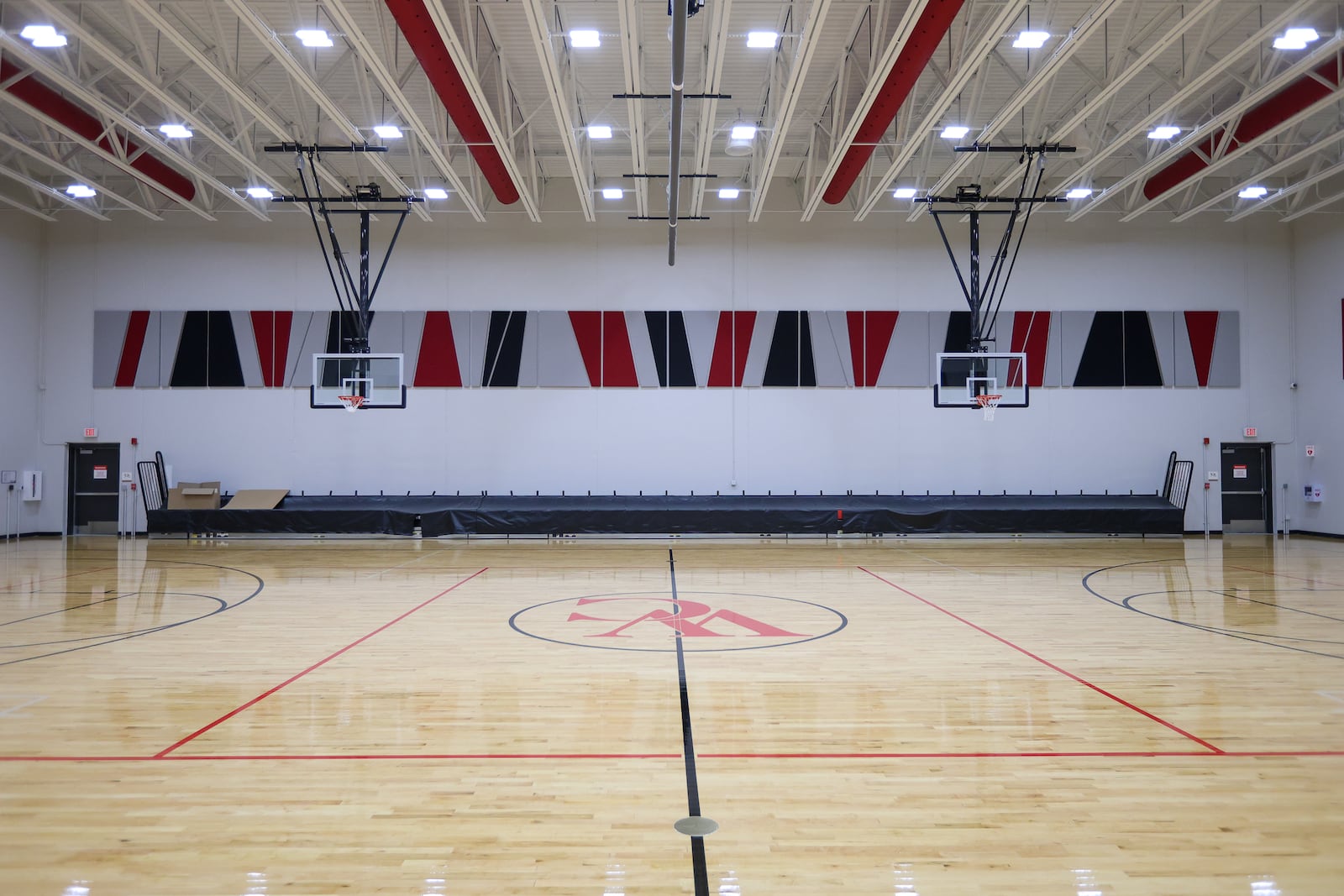 The gymnasium in West Carrollton Elementary School. The first day of school at the new building is Aug. 20. BRYANT BILLING / STAFF