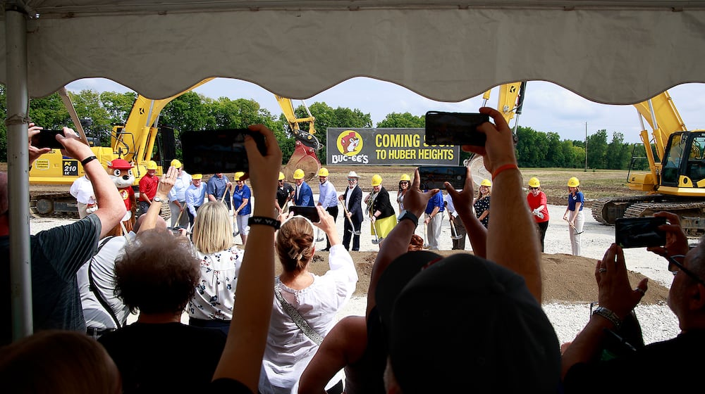 The groundbreaking ceremony for Ohio's first Buc-ee's took place on Aug. 8, 2024 in Huber Heights at the intersection of Ohio 235 and Interstate 70. STAFF / FILE