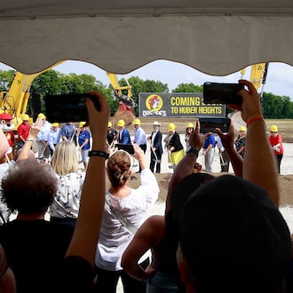 The groundbreaking ceremony for Ohio's first Buc-ee's took place on Aug. 8, 2024 in Huber Heights at the intersection of Ohio 235 and Interstate 70. STAFF / FILE