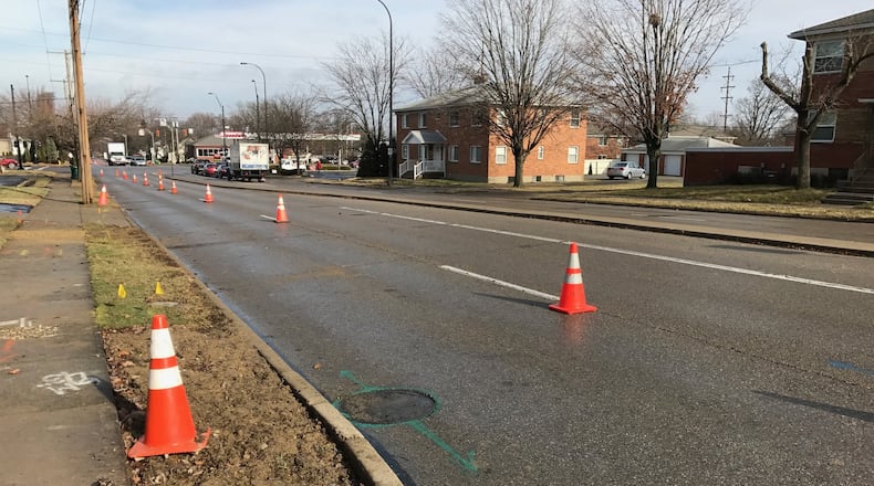 FILE PHOTO: Water main replacement work will impact traffic at the Dorothy Lane and Shroyer Road intersection in Kettering. TREMAYNE HOGUE / STAFF