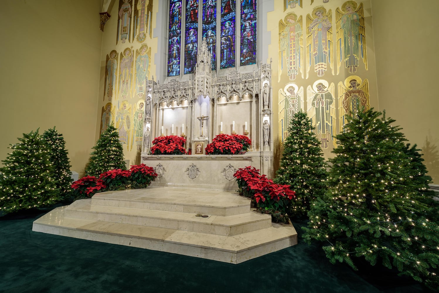 PHOTOS: A look inside Holy Angels Catholic Church decorated for Christmas