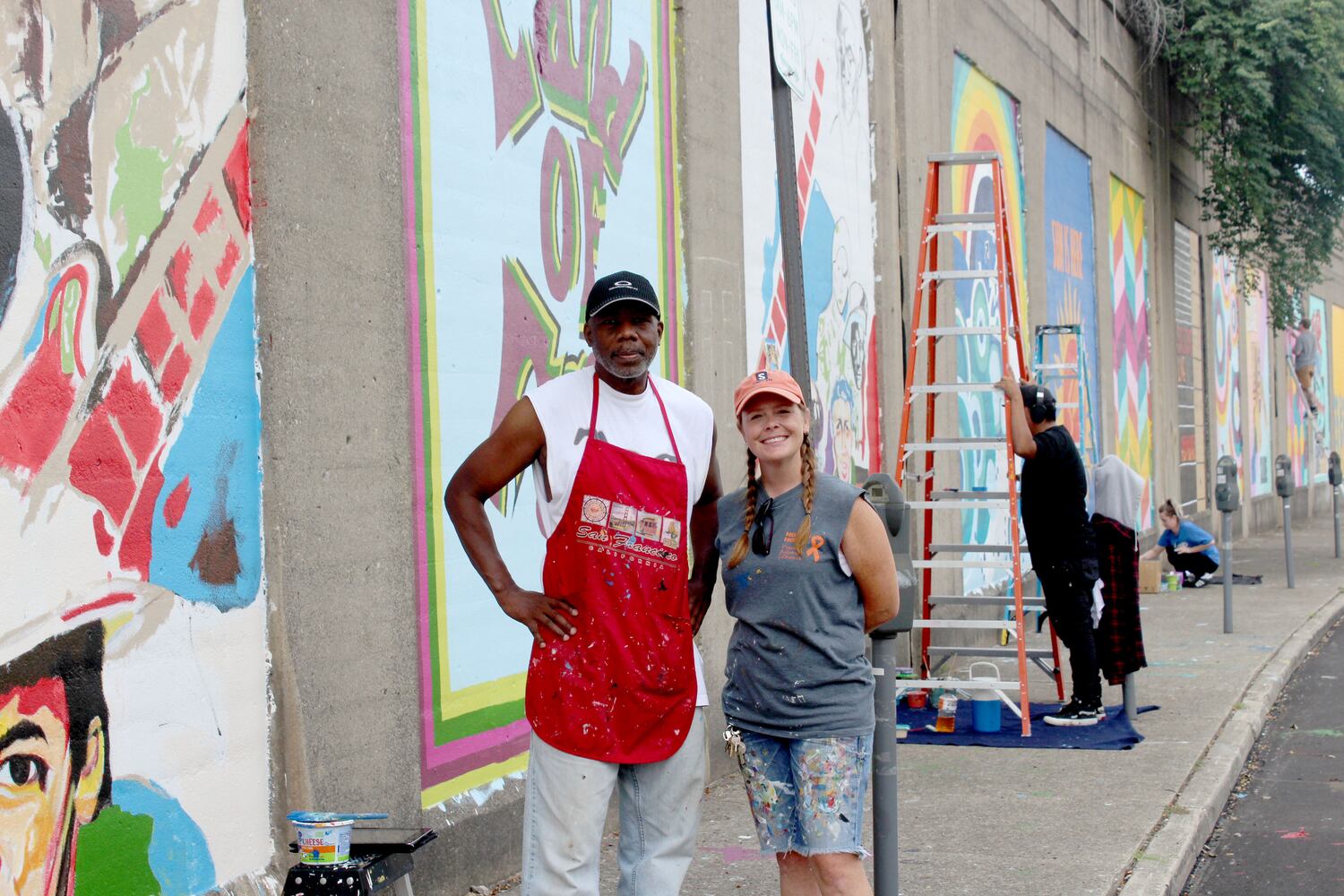 Photos: this Dayton wall is getting funky