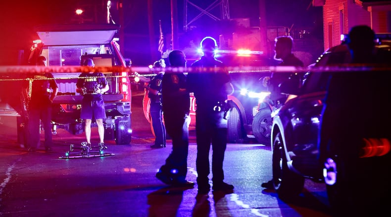 Police responded to a triple-shooting on York Street near Kenton Street in Springfield on Aug. 3, 2024. MARSHALL GORBY\STAFF