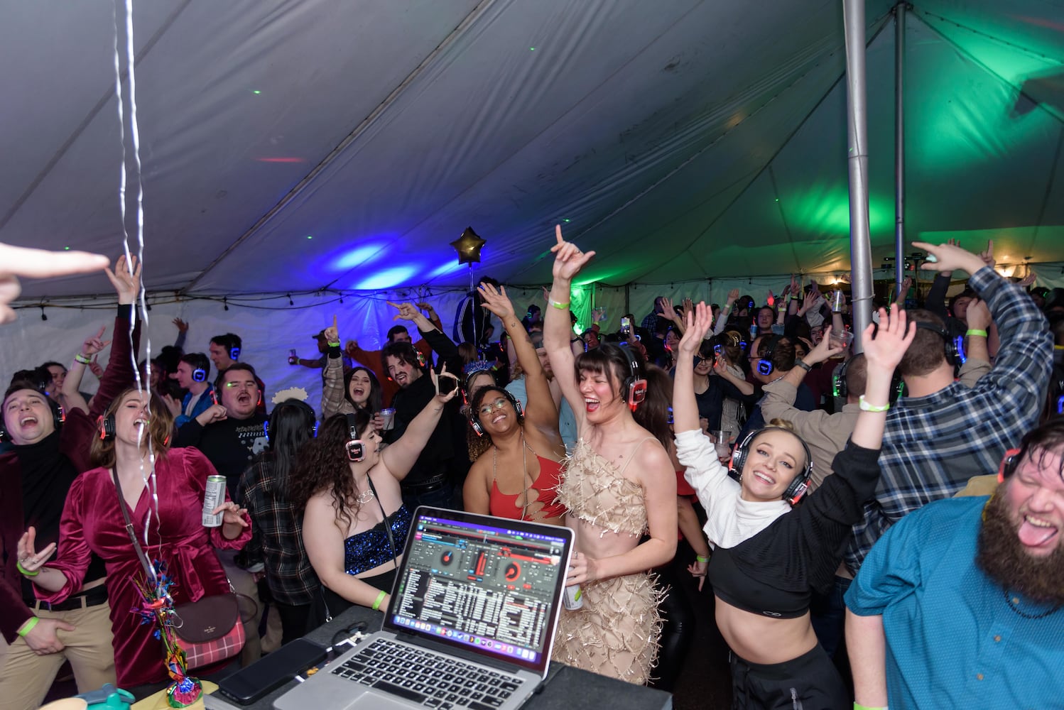 PHOTOS: Did we spot you at Dayton's New Year's Eve Ball Drop and Silent Disco at Yellow Cab Tavern?