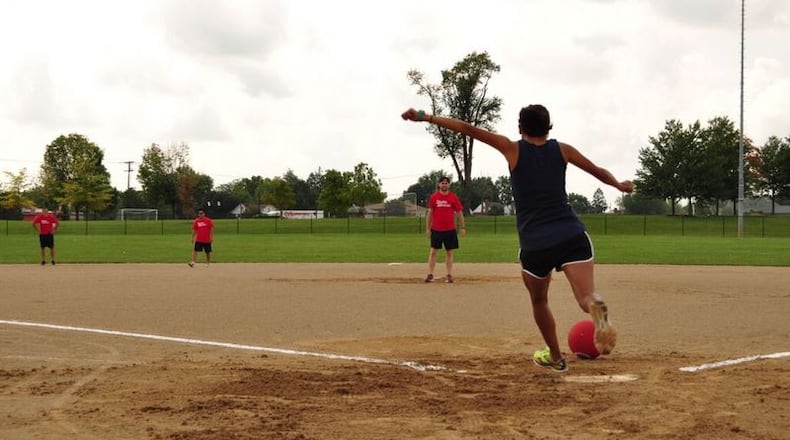Love playing sports, then unwinding at the bar and making new friends? Dayton Sportcial is the social sports league for you. Photo contributed by Dayton Sportcial.