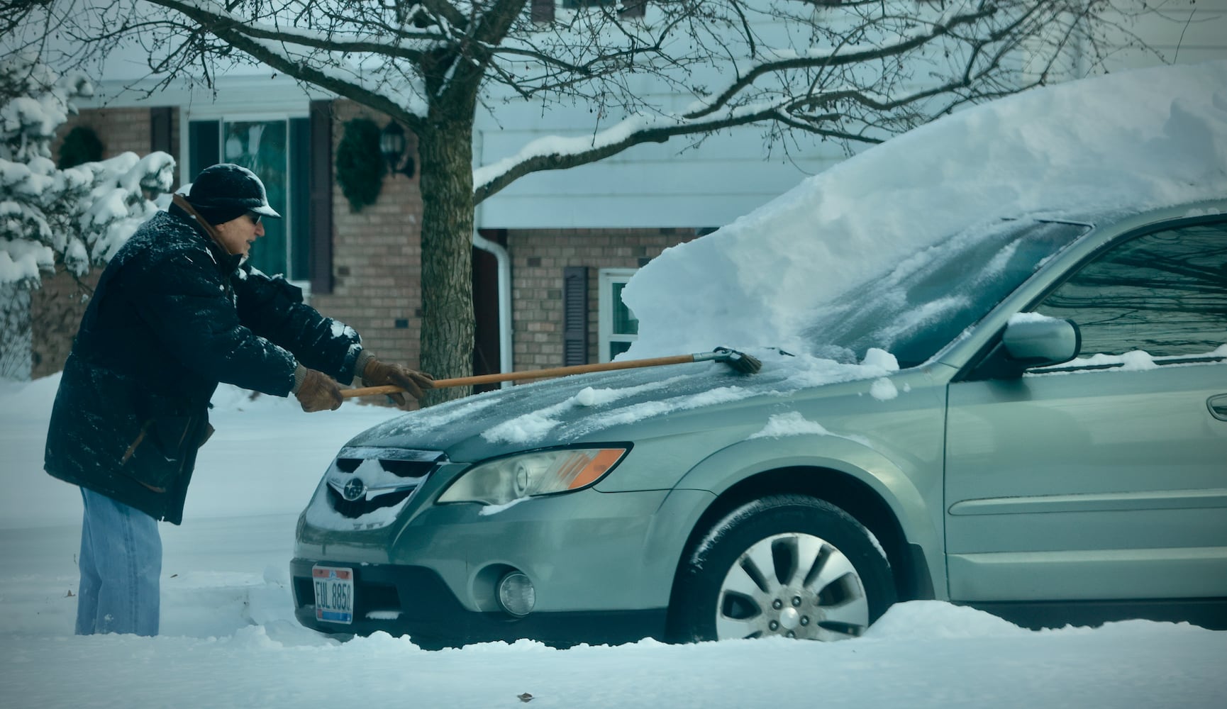 Snow in Springfield after Jan. 24-25, 2026 storm