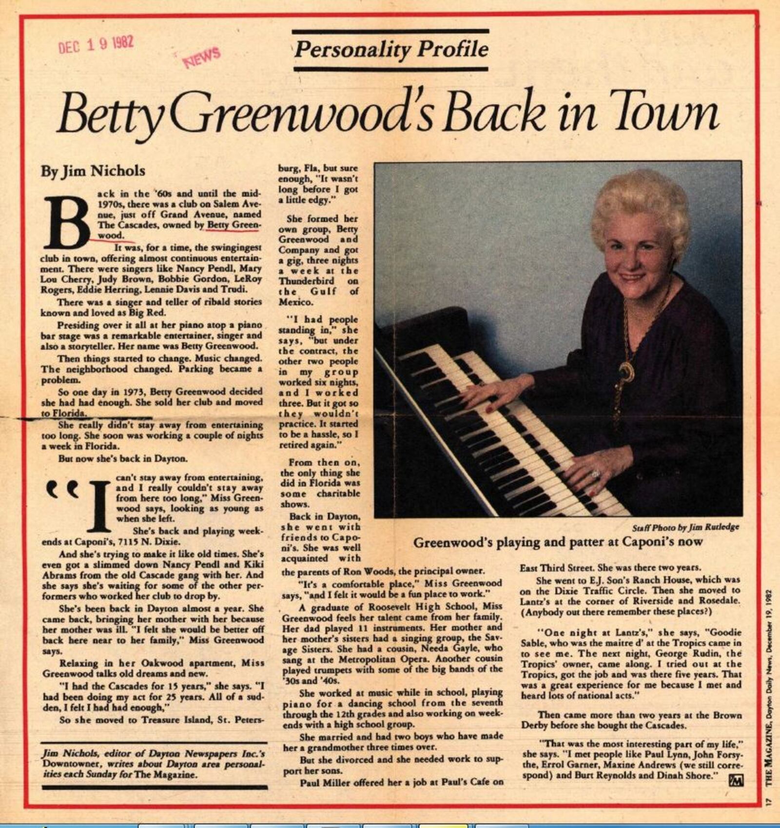 Articles from Dayton Daily News archives at Wright State University.