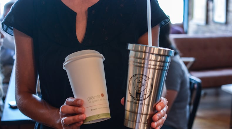 Ghostlight Coffee has introduced a "no waste" system that includes compostable cups, and reusable straws and tumblers.