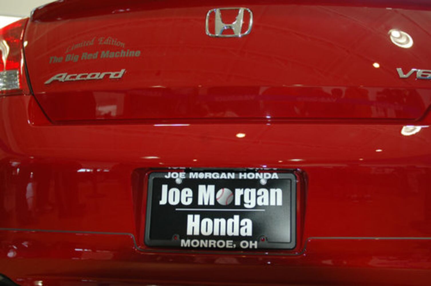 Rose/Morgan sign at Joe Morgan Honda