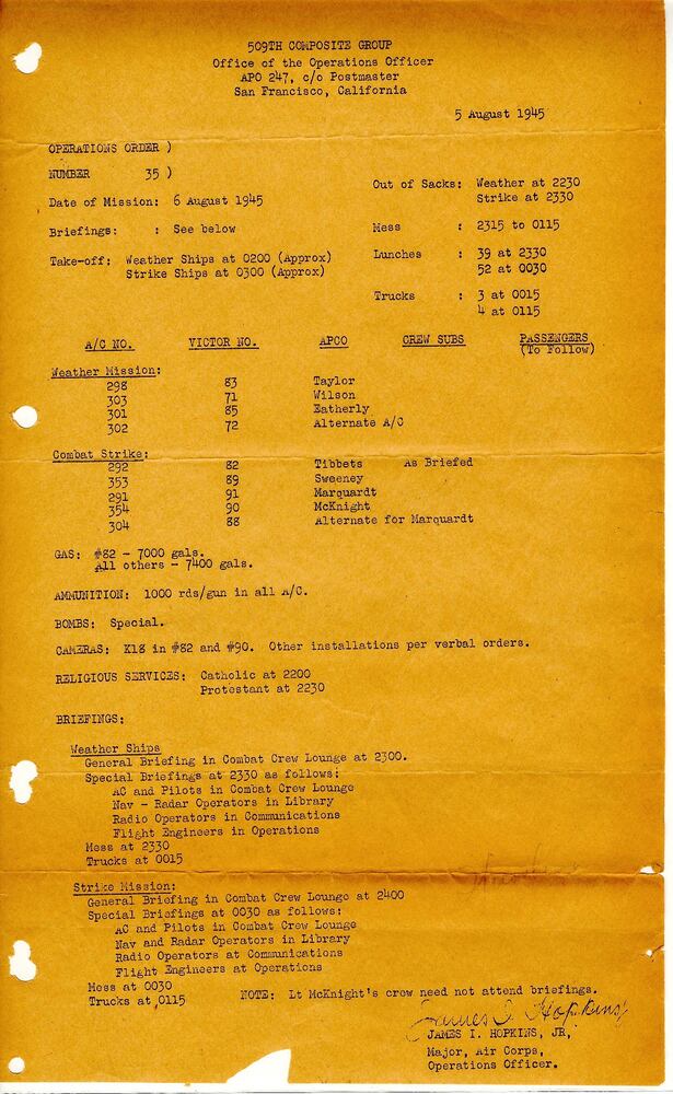 Nuclear weapon was used on Aug. 6, 1945