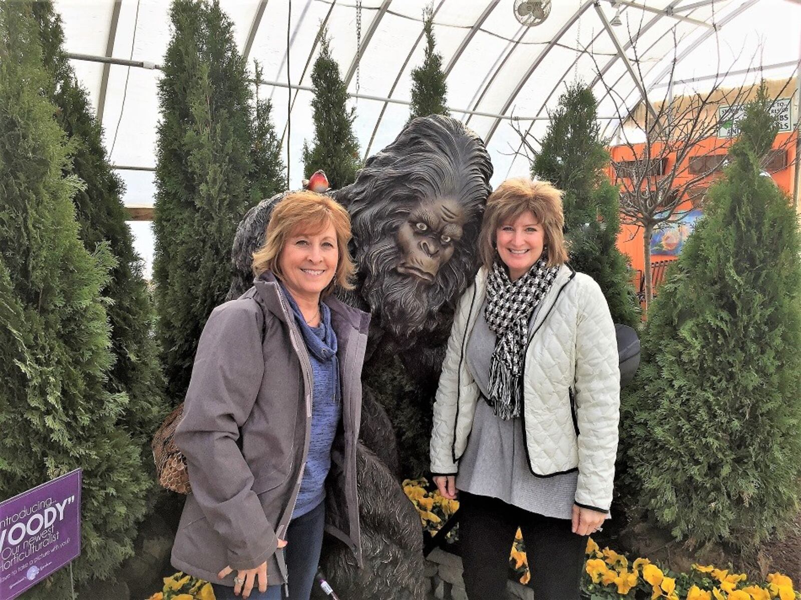 Grandma's Gardens recently sold its statue Woody, a sasquatch.