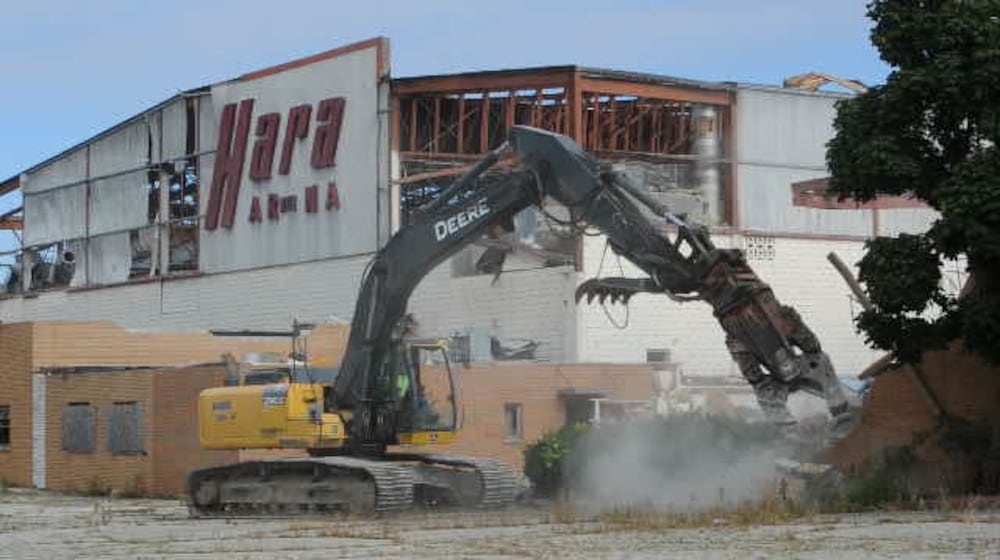 Hara Arena coming down. FILE
