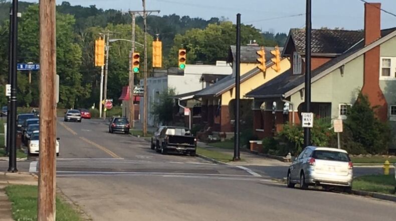 The city of Miamisburg is teaming up with Wright State University, neighborhoods near downtown and businesses to rejuvenate residential areas as part of a pilot program, Made in Miamisburg. Part of the pilot area includes East Pearl Street. NICK BLIZZARD/STAFF PHOTO