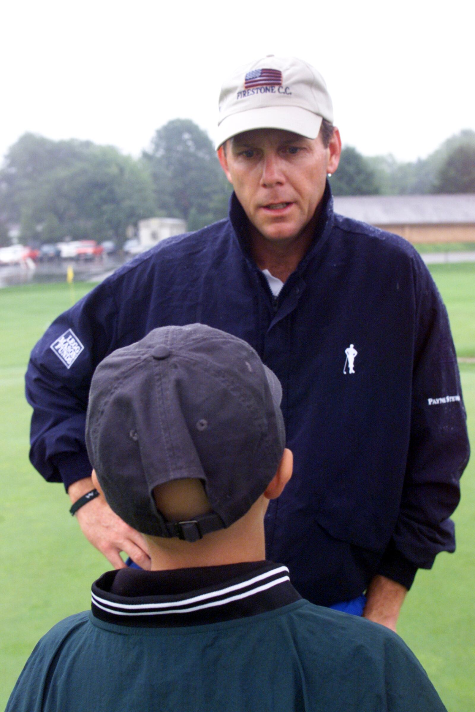 Payne Stewart meet Dan Herchline at the Firestone Club in Akron..Dan, from Beavercreek, received a special wish.