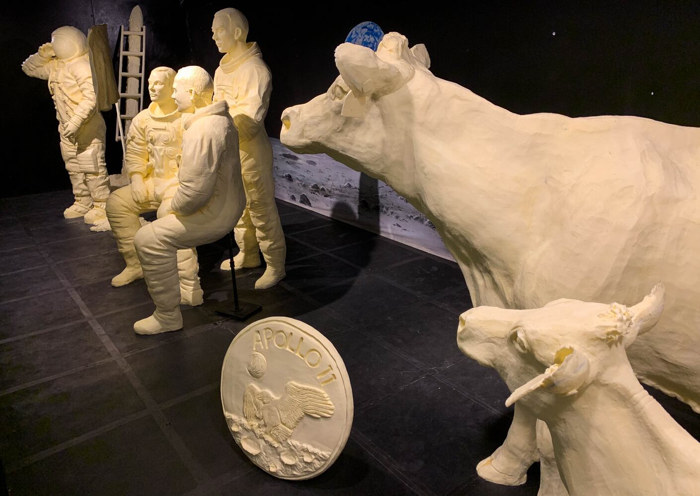 PHOTOS: Historic moon landing re-created in butter