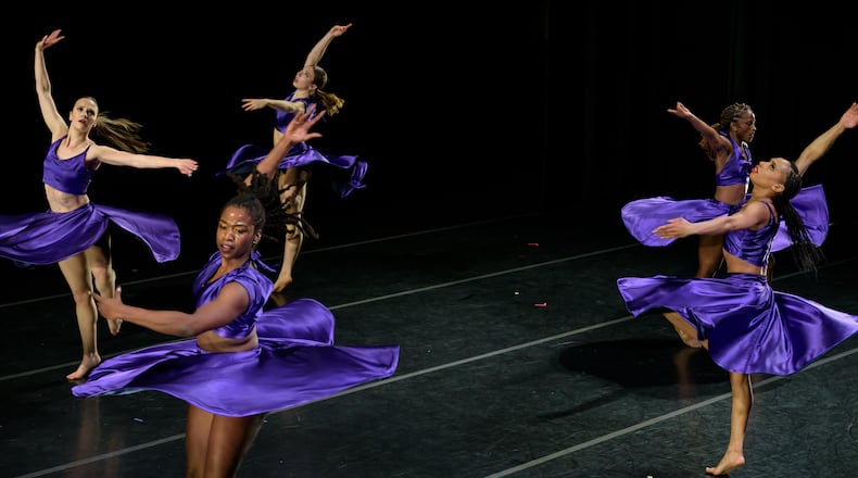 The Dayton Contemporary Dance Company presented 'Black by Popular Demand', the second of two shows at Victoria Theatre in downtown Dayton on March 1. Performances included “WAWA ABA” by Stafford C. Berry, “Call(ing)” by Qarrianne Blayr, “Martyrs’ Road” by Kevin Ward and “In My Father’s House” by Debbie Blunden-Diggs with special guest GD Harris. To see more photos, go to Daytondailynews.com photo galleries. TOM GILLIAM/CONTRIBUTING PHOTOGRAPHER