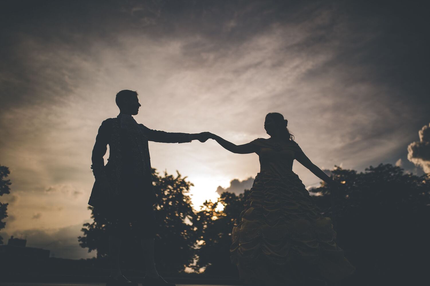 Photos: Dayton bride and groom’s channel Beauty and the Beast for epic pictures