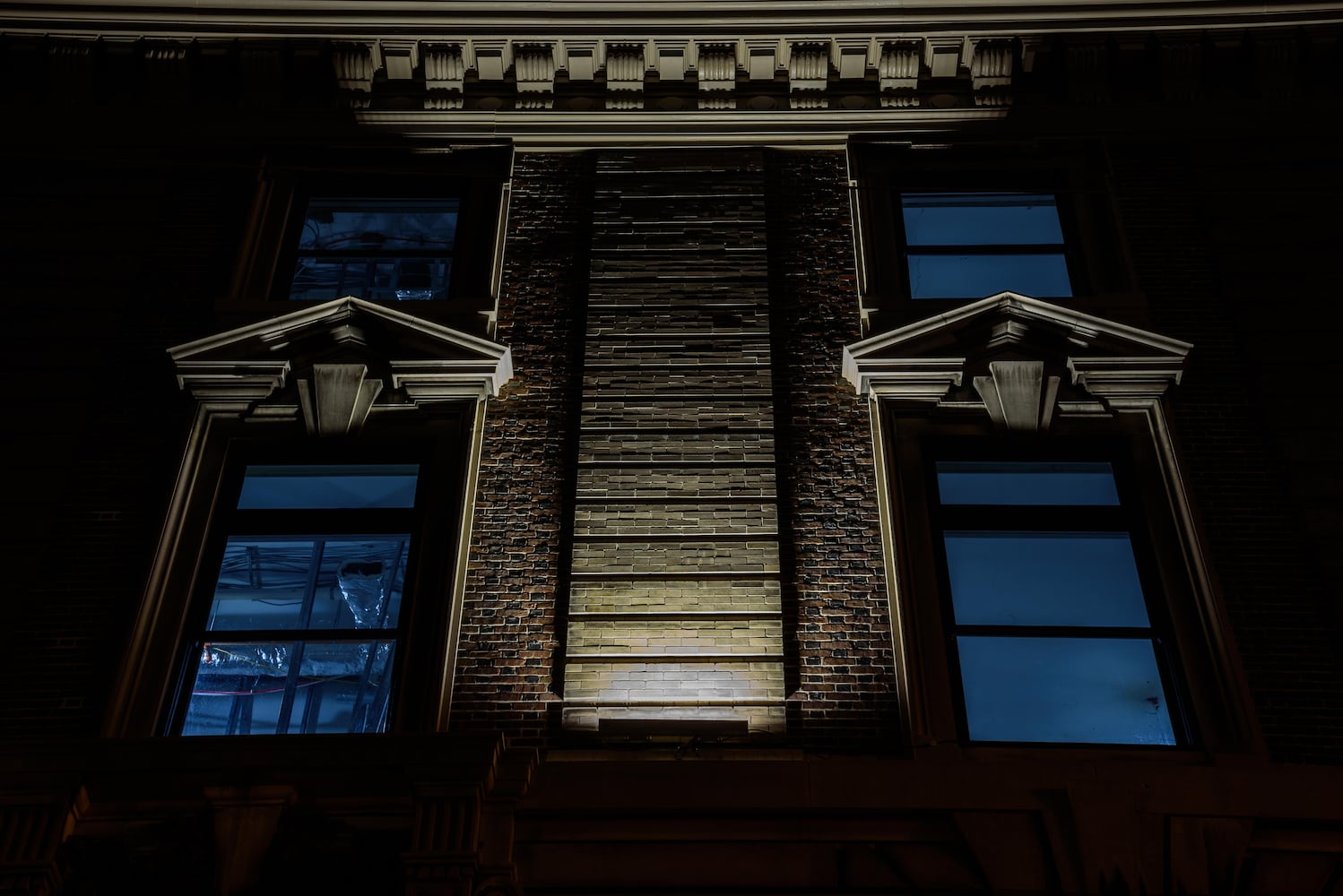 Dayton Arcade illuminated