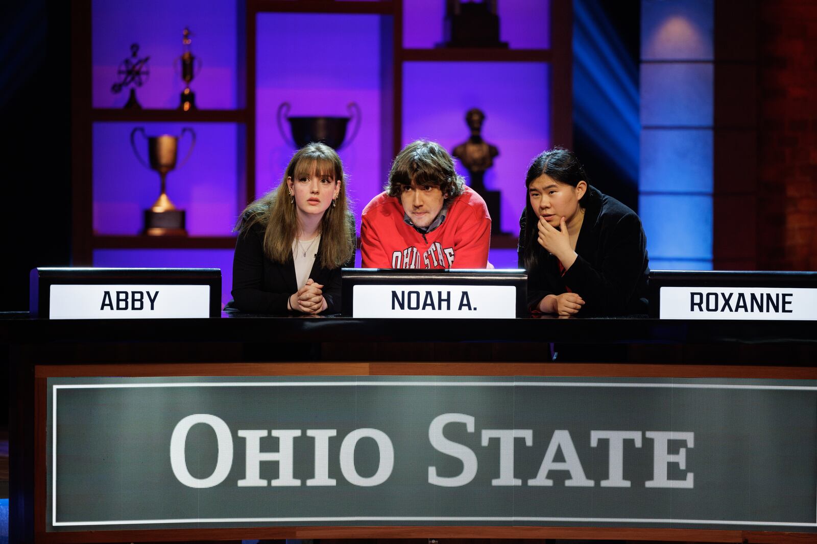 Beavercreek native Abby Cohen (pictured left), who has entered her sophomore year at The Ohio State University, is making her appearance Friday, Sept. 9 at 8 p.m. on NBC’s "Capital One College Bowl." (Photo By: Steve Swisher/NBC).