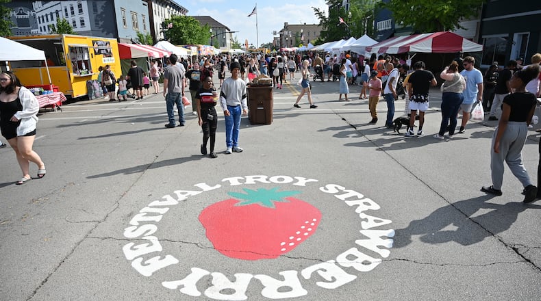 A view down Market Street during the 2025 Troy Strawberry Festival, which was held June 6-8, 2025. The annual Troy Strawberry Festival is being taken into account as the city of Troy works to prioritize parks and recreation projects. BRYANT BILLING / STAFF