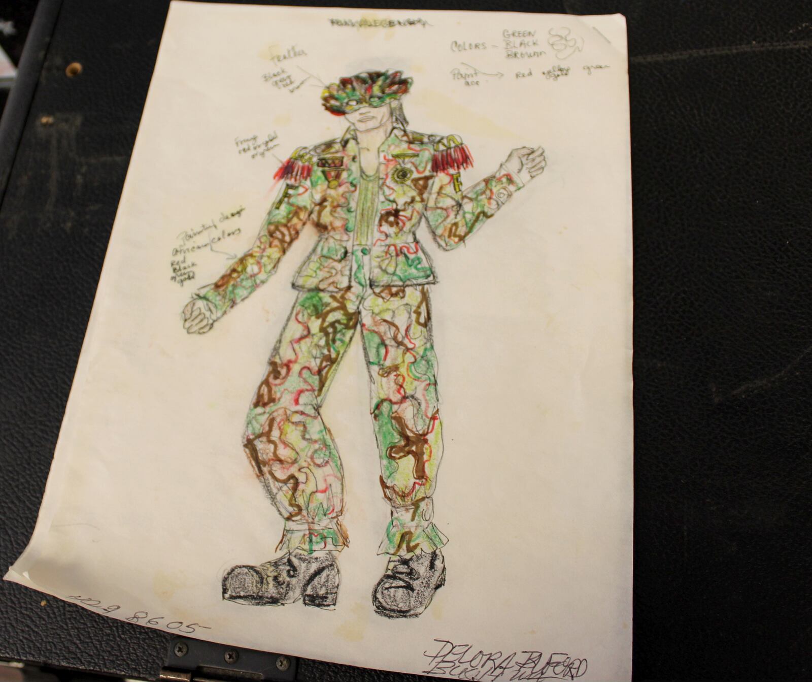Artist and teacher Delora Buford-Buchanan designed costumes for 13 Dayton funk acts.
