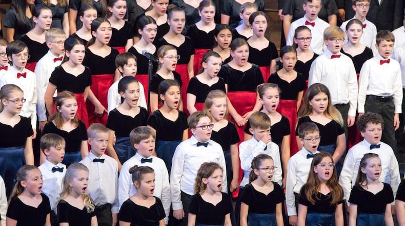 Kettering Children’s Choir in performance. CONTRIBUTED
