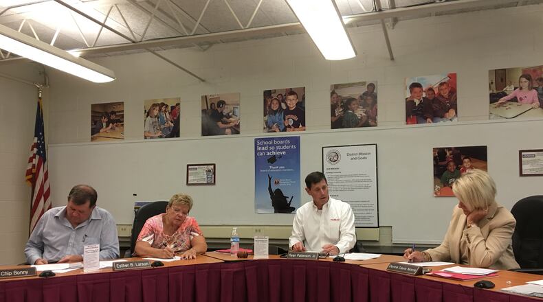 Lebanon school board members approved a tax levy seeking new money. The 4.99-mill, 4-year levy will appear on the May 7 ballot. STAFF