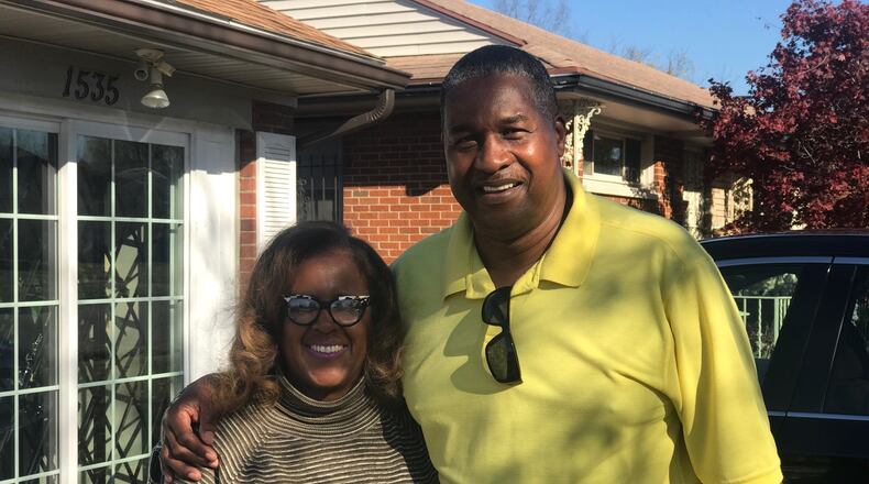 Frankie and Lasealle Sanders at their home in the Princeton Heights neighborhood of Dayton. Tom Archdeacon/CONTRIBUTED