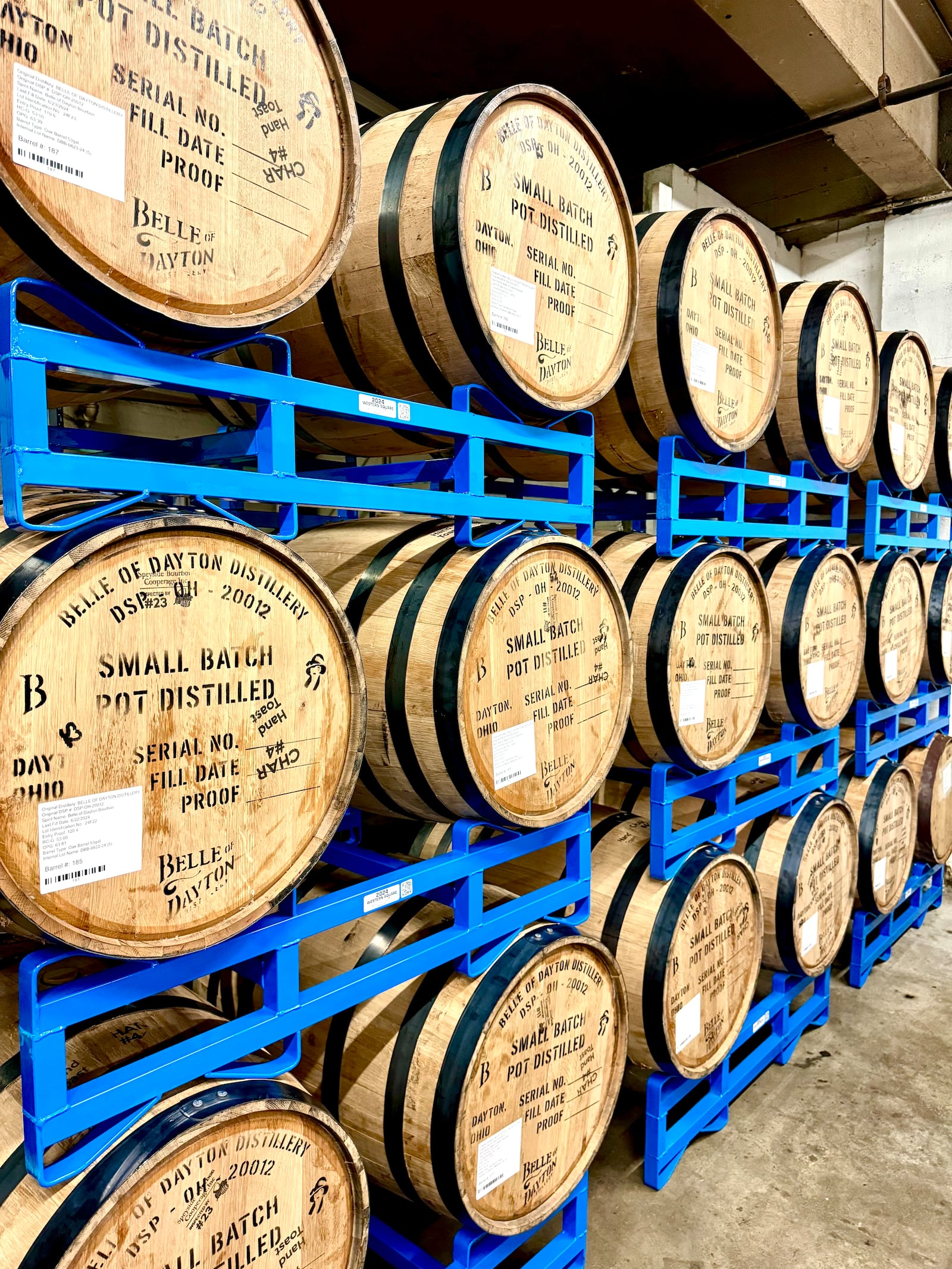 Belle of Dayton barrels. CONTRIBUTED