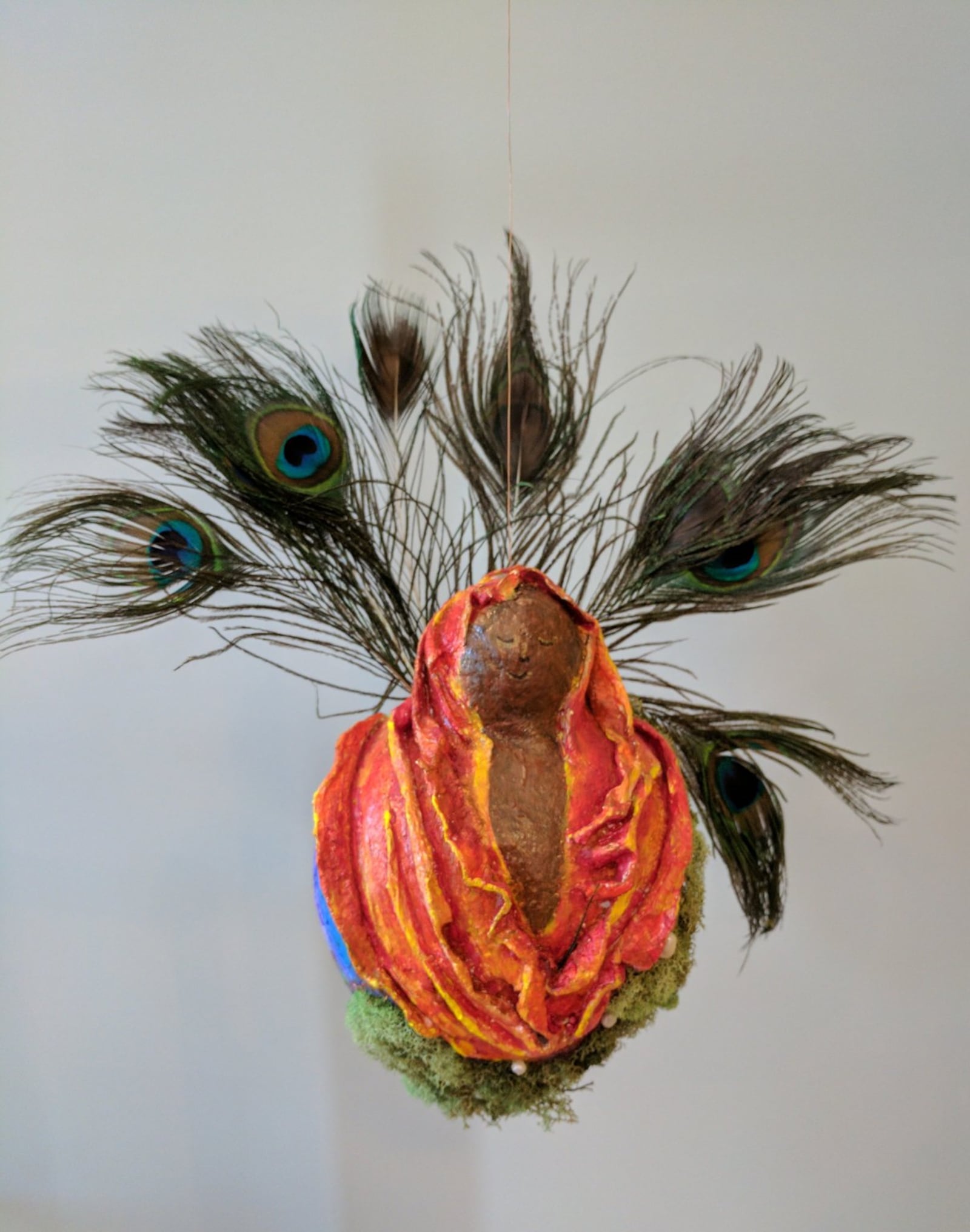 “Abuela Una” a mixed media sculpture by Christina Springer of Pittsburgh part of Breathing Deeply, Pushing Back” at DVAC. CONTRIBUTED