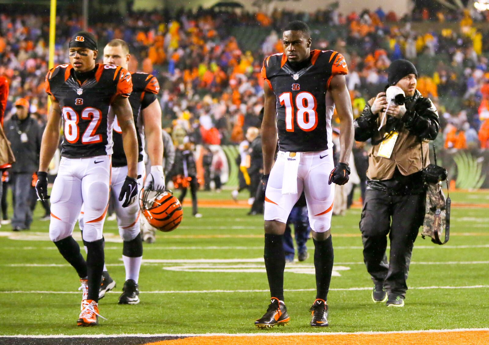 The Pittsburgh Steelers defeated the Cincinnati Bengals 18-16 during their wild card playoff game at Paul Brown Stadium in Cincinnati, Saturday, Jan. 9, 2016. GREG LYNCH / STAFF