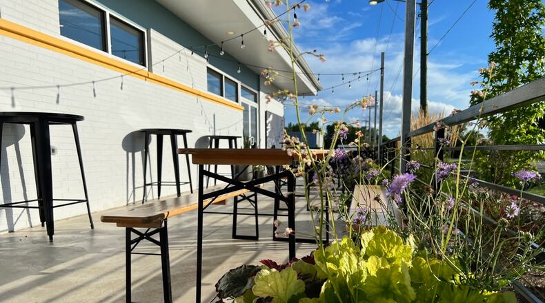 Yellow Springs Brewery Barrel Room's patio.