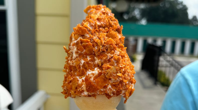 Whipty-Do, an ice cream shop near King’s Island, has brought back its Grippo’s cones for this week only (CONTRIBUTED PHOTO).