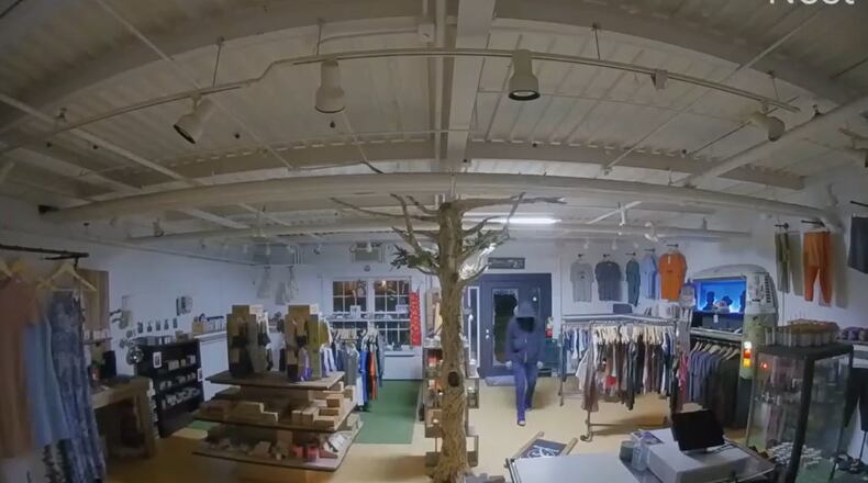 Yellow Springs police are investigating multiple break-ins at business in the downtown area on Saturday, June 14, 2025. Photo courtesy Yellow Springs Police Department.