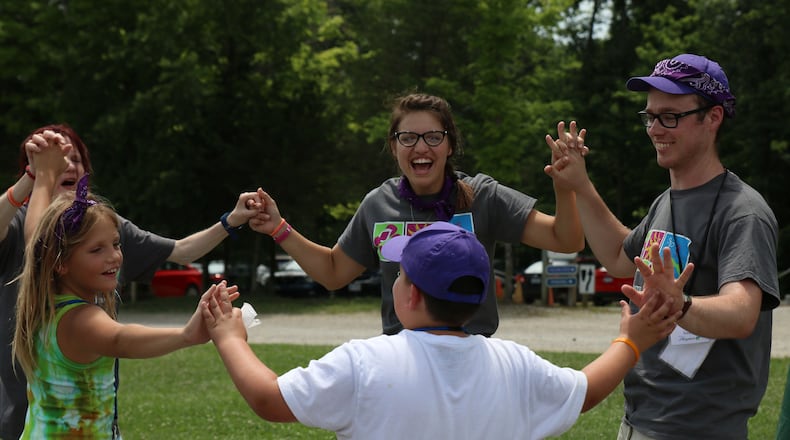 Campers and staff do a group activity at a previously held Camp Pathways. The camp returns this June. CONTRIBUTED