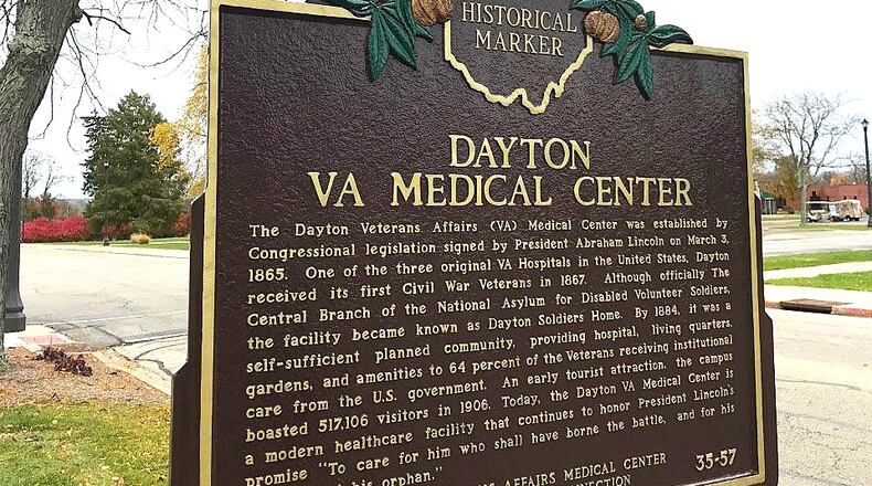 Historical markers: The Dayton VA Medical Center. Source: RemarkableOhio.org