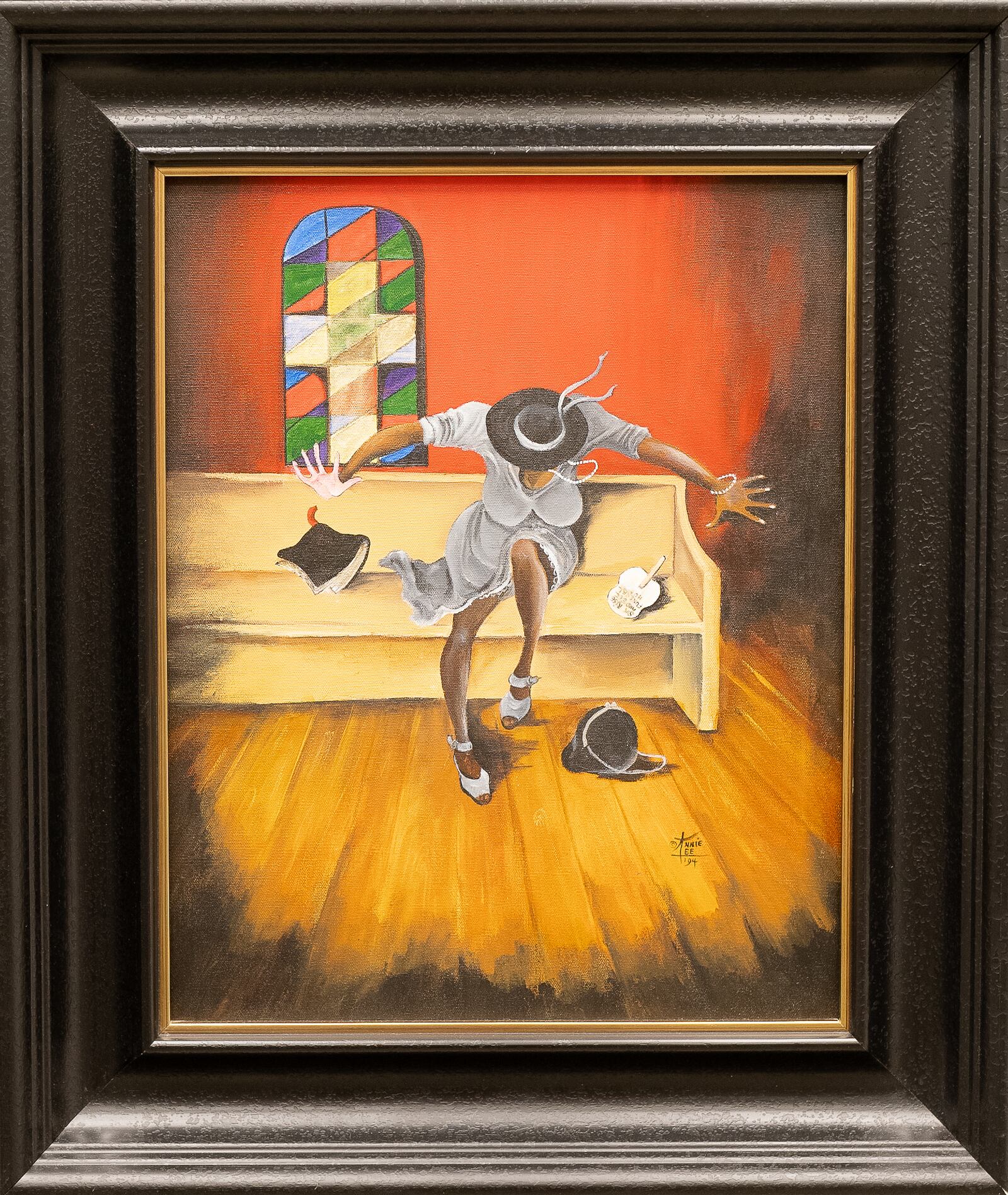Annie F. Lee (American, 1935-2014), Holy Ghost, 1994, acrylic on canvas, 27 x 23”, private collection