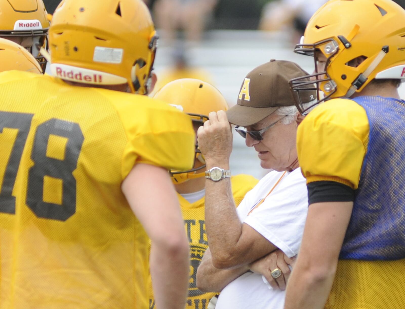 Alter coach Ed Domitz will lead the Knights at Centerville in a rare Week 3 matchup. MARC PENDLETON / STAFF