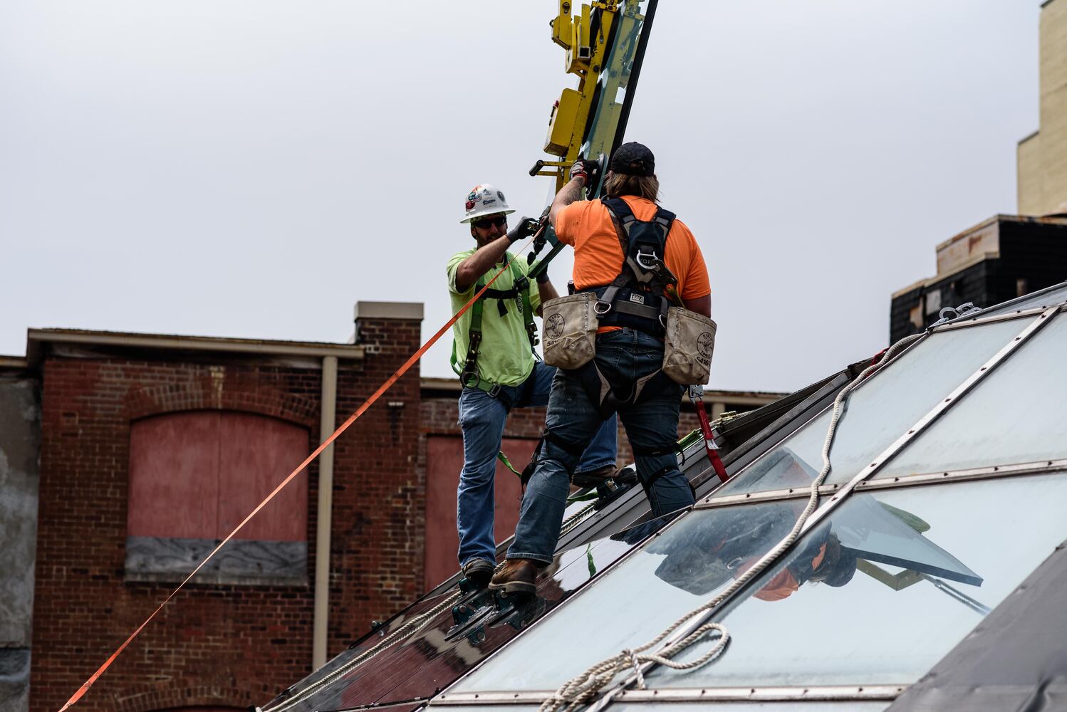 PHOTOS: Behind the scenes on the first day of construction at The Dayton Arcade