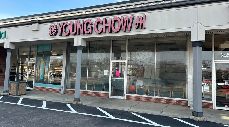 Young Chow at 20 W. Stroop Road is closed after Kettering’s chief code official found “unsafe equipment” and conditions “unfit for human occupancy,” a document on the property Tuesday states. JEREMY KELLEY/STAFF